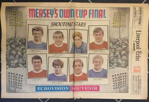 Everton v Liverpool - 1967 FA Cup 5th Rnd Tie - Echovision Souvenir Newspaper