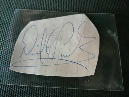 Neil Pointon signed piece Manchester City 1990-1992/Oldham/Everton and Hearts