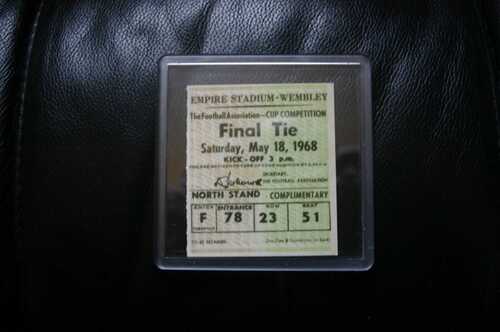 WBA v Everton 1968 FA Cup Final Ticket/Coaster