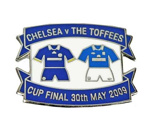 Chelsea V Everton Football FA Cup Final 2009 Enamel Badge