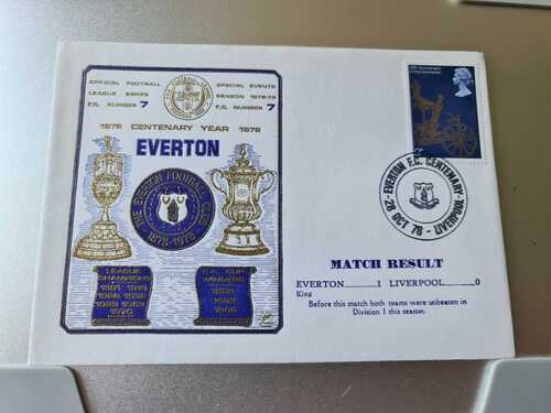 EVERTON V LIVERPOOL IST DAY COVER 31 0CT 1978 - DIVISION ONE