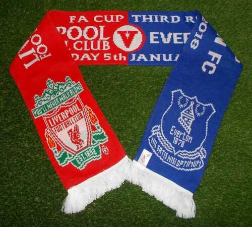 Liverpool vs Everton Official FA Cup Match Scarf 2018