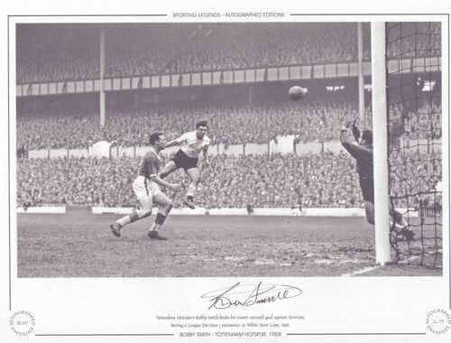 Bobby Smith Tottenham Hotspur (Spurs) V Everton 1958 – Signed Limited Edition