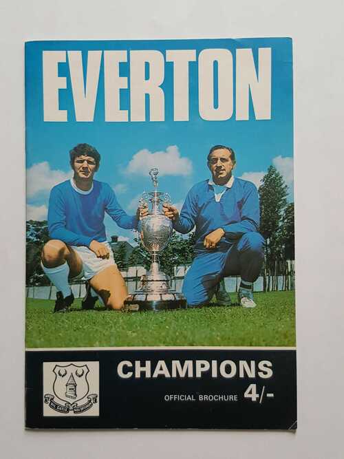 EVERTON CHAMPIONS OFFICIAL BROCHURE 1969/70 SEASON EXCELLENT CONDITION