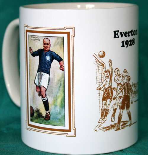 FOOTBALL 1928 EVERTON W.CRESSWELL.VINTAGE DESIGN MUG.GREAT GIFT.NEW.BNIB