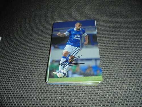 JOHN HEITINGA #3 EVERTON FC and HOLLAND - 6x4 PHOTOGRAPH ORIGINAL SIGNED