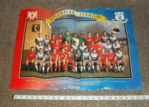 1986  Liverpool Everton  Poster