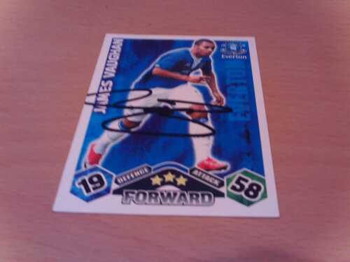 signed everton match attax by james vaughan