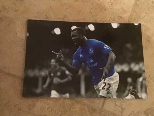 RARE OFFICIAL EVERTON 12x8 PHOTO YAKUBU