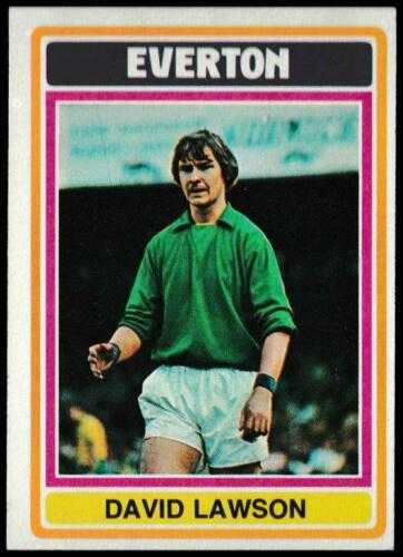 Topps (UK) – ‘Footballers (Blue Back 1-110) Card #77 – David Lawson (Everton)