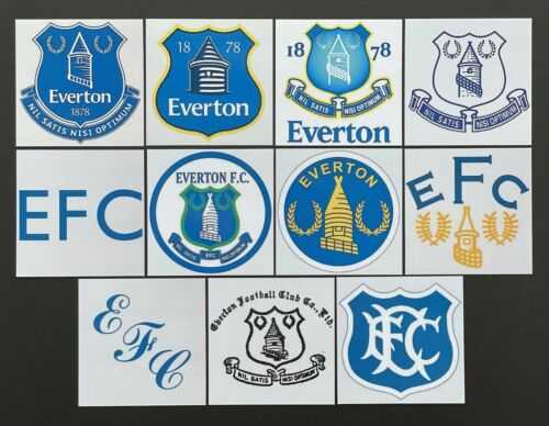 11pcs  flexible magnet Everton FC history logo