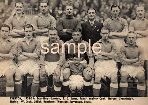 Everton 1938 Team group