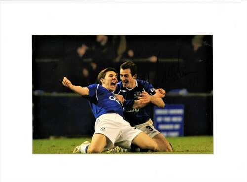 Dan Gosling Everton Signed Authentic Mounted Football Photograph 16x12 KB84