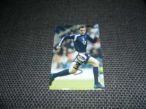 JAMES McFADDEN #2 EVERTON/ST.JOHNSTONE and SCOTLAND-6×4 PHOTOGRAPH ORIGINAL SIGNED