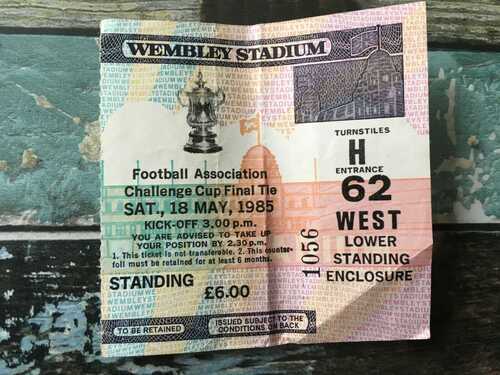 TICKET : FA Cup Final 1985 Manchester United v Everton @ Wembley