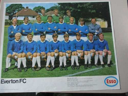 Esso EvertonTeam Poster C.1970