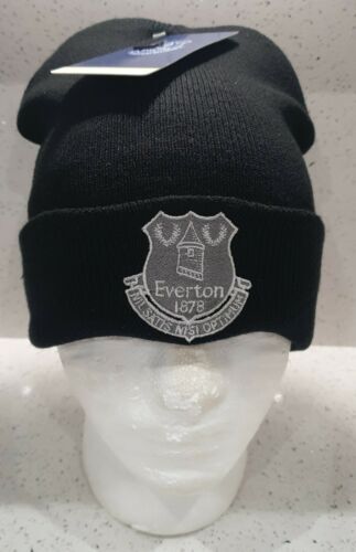 Everton FC Official Black Bronx Hat with Grey Crest – Adult – New Design