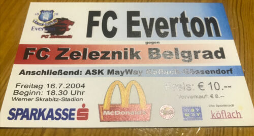 2004/05 PSF FC Zeleznik Belgrade v Everton