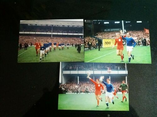 EVERTON + LIVERPOOL FA CUP WINNERS + CHAMPIONS    3 PHOTO REPRINTS 6