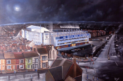 Everton, Goodison Park -  20'' x 30'' box canvas print