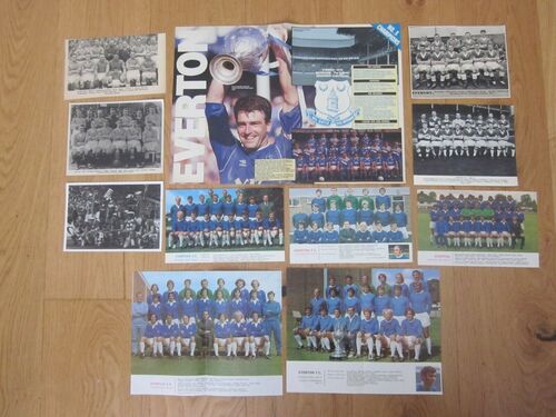 EVERTON: Bundle of Football Magazine Team Pictures/Posters