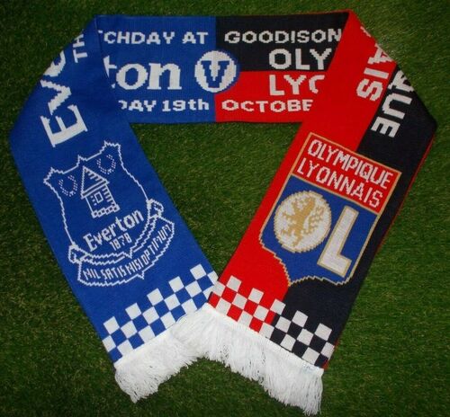 Everton vs Olympique Lyon Europa League Match Scarf 2017