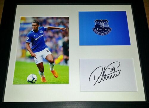 DOMINIC CALVERT-LEWIN EVERTON - SIGNED / AUTOGRAPHED DISPLAY + COA