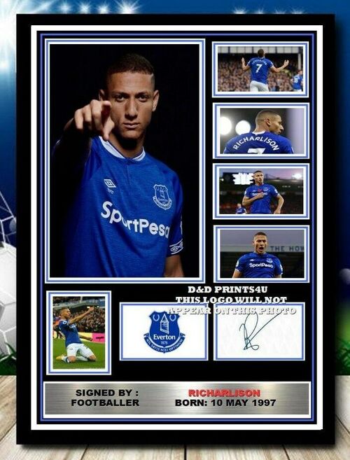 (#425) richarlson everton signed a4 photo//framed/unframed (reprint) @@@@@@