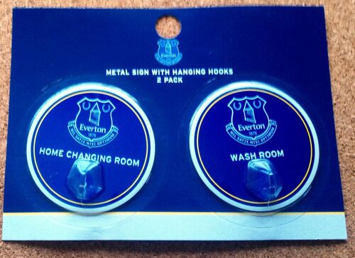 Everton FC Pair Of Robe Hooks (Home Changing Room and Wash Room) - FREE POSTAGE!