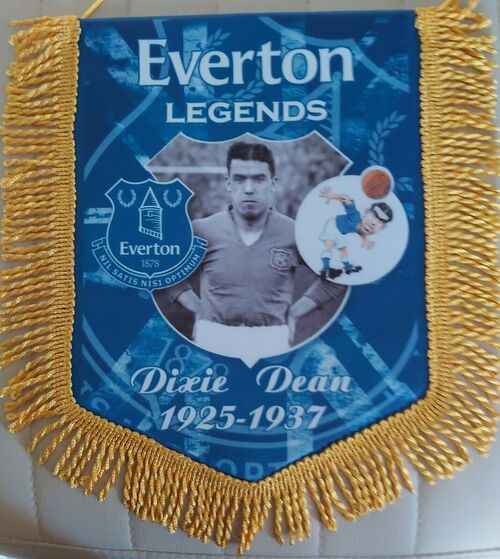 EVERTON LEGENDS DIXIE DEAN COLOUR PENNANT