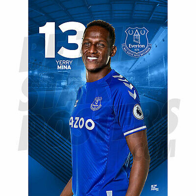 EVERTON FC Yerry Mina 20/21 Poster – OFFICIALLY LICENSED PRODUCT A3