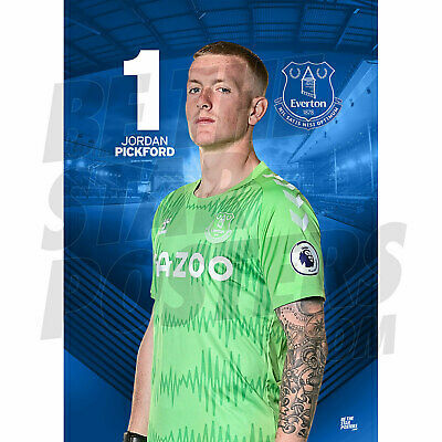 EVERTON FC Jordan Pickford 20/21 Poster – OFFICIALLY LICENSED PRODUCT A3