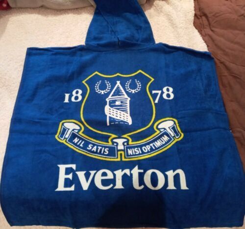 NEW Everton Football Club Official Product Hooded Towelling Poncho In Wrapper