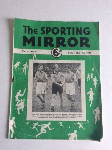 Sporting Mirror. Oct.1948 Everton new Manager Cliff Britton.Rangers. A.Macaulay