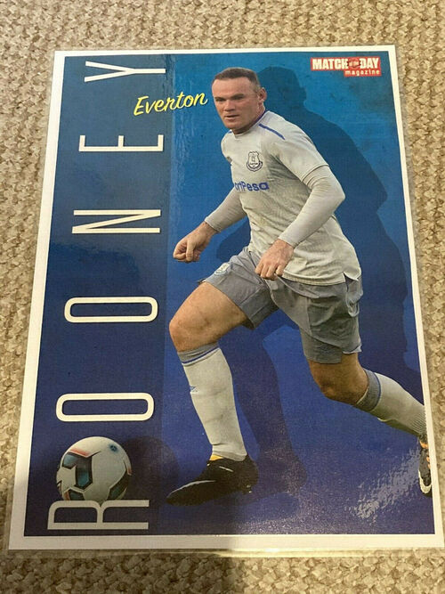 WAYNE ROONEY  EVERTON    A4 SIZED LAMINATED POSTER