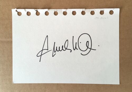 Everton  Legend Carlo Ancelotti Autographed Signed Card + COA
