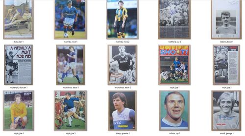 Everton Hand Signed Legend Action Pictures with COA - Individually Priced