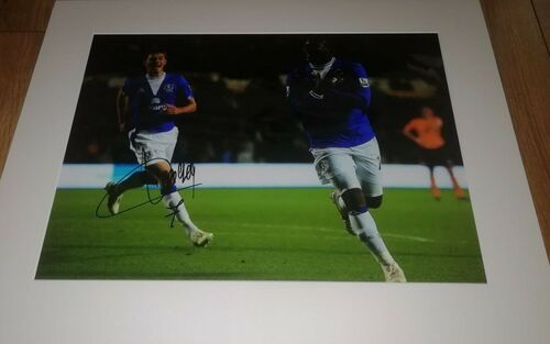 20x16 Inch 50x40cm MOUNTED PHOTO HAND SIGNED By DINIYAR BILYALETDINOV EVERTON