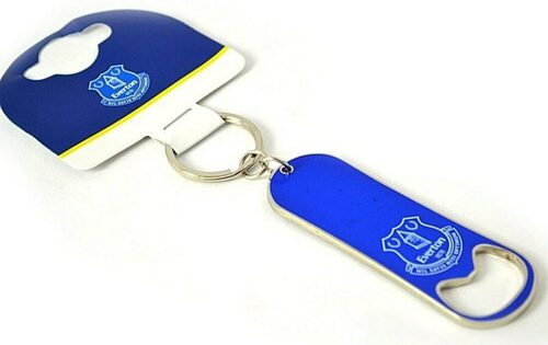 Everton FC metal keyring and bottle opener – UK company – Free postage