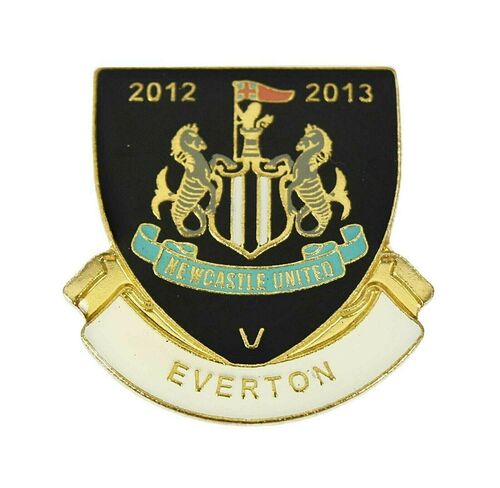 Newcastle V Everton 2012/2013 Season Football Match Day Enamel Badge