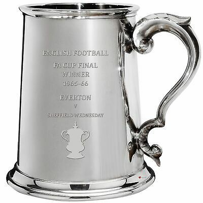 Everton English FA Cup Winner 1965 1966 1pt Tankard Pewter