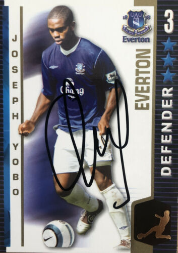 Everton Joseph Yobo Hand Signed Shoot Out Card 2004-2005