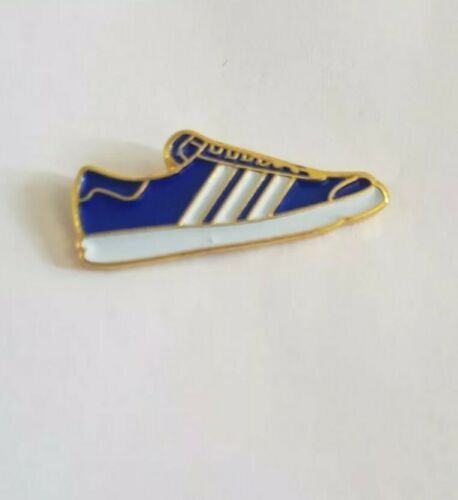 Adidas Gazelle Pin Badge Blue White Chelsea Everton casuals
