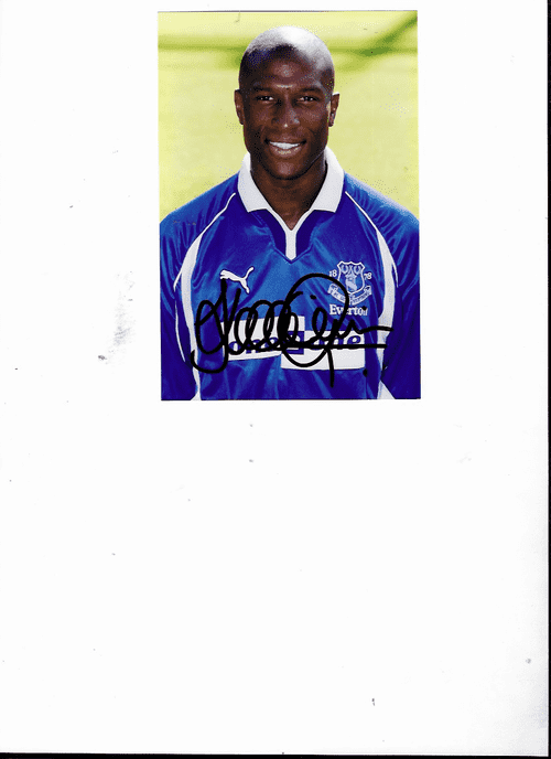 KEVIN CAMPBELL EVERTON ARSENAL NOTTM FOREST WBA – HAND SIGNED GLOSSY PHOTOGRAPH