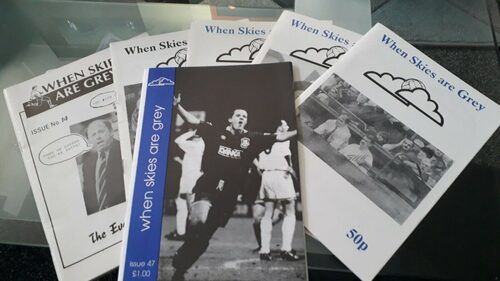 6 Everton Fanzines When Skies Are Grey Nos 14-18 + 47