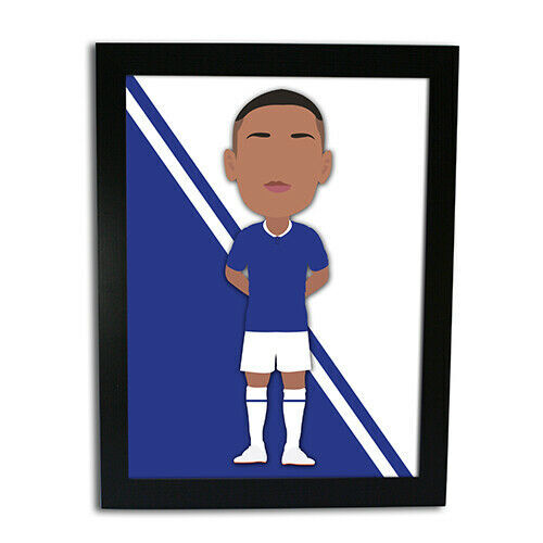 Richarlison Everton Vector Hero Framed Print Unofficial