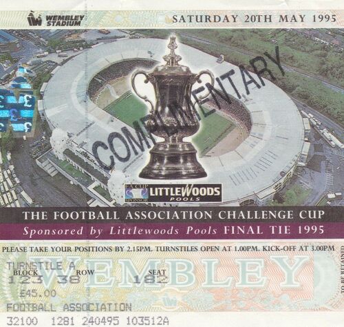 1995. .. fa.cup.final. EVERTON v MANCHESTER UNTD     may 20th.