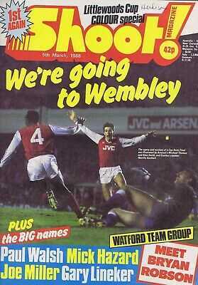 ARSENAL V EVERTON / WATFORD TEAMShoot5MAR1988