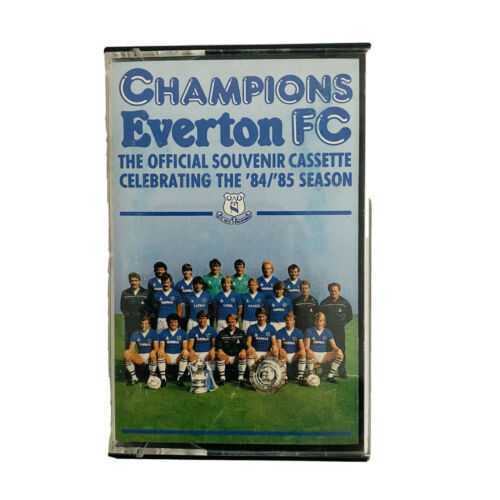 EVERTON FC CHAMPIONS OFFICIAL SOUVENIR CASSETTE ’84/’85 SEASON EG 240394 RARE