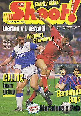 EVERTON V LIVERPOOL / CELTIC TEAM / RAY CLEMENCEShoot23Aug1986